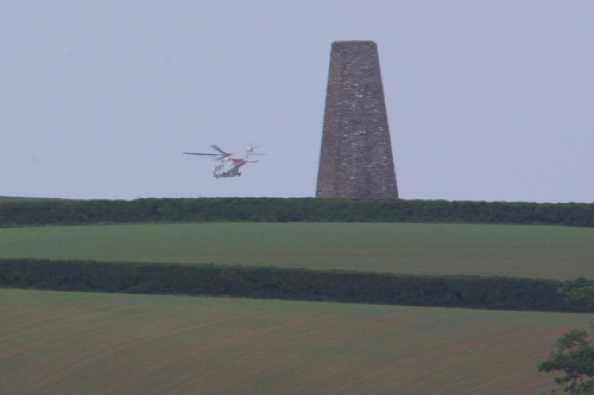 29 April 2020 - 17-42-03 
Miles away really.
--------------------
G-MCGO helicopter near Kingswear's Daymark